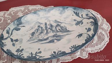PIATTO CENTROTAVOLA ANTICO CERAMICA GAGGERO