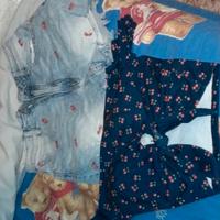 Top e pantaloncino con ciliegie