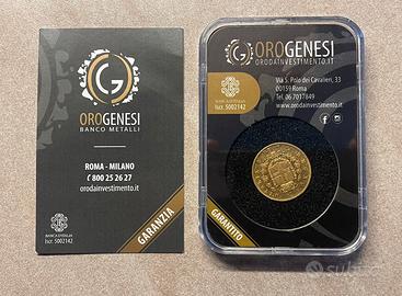 20 lire oro 1865 marengo Vittorio Emanuele II