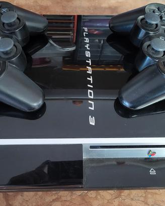 playstation 3 con 2 joystick e giochi