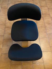 Sedia ergonomica Balans - in legno con ruote