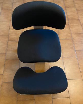 Sedia ergonomica Balans - in legno con ruote