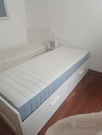 Letto singolo ikea brimnes bianco