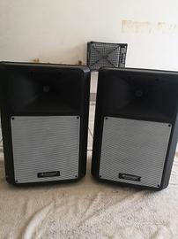 Speaker attivi 120 watt, coppia. Woofer nuovi!! 