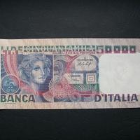 Banconota da 50000 lire 1977 volto di donna