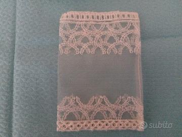 30 sacchetti portaconfetti tulle ricamo panna