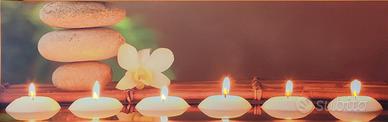Canvas Zen con led su candele