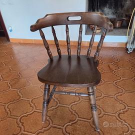 N. 8 sedie in legno massello