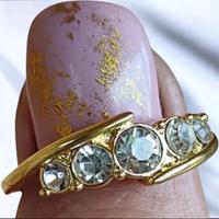 Anello Retrò con Cinque Brillanti – Taglia 10