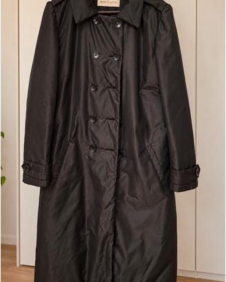 Trench imbottito nero doppiopetto tg. 46