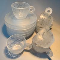 ILLY CAFFE' COLLECTION VETRO SATINATO SERIE "NUDE"