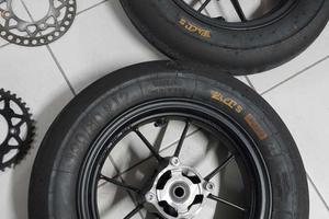ruote cerchi gomme vmc light motard 12" pollici