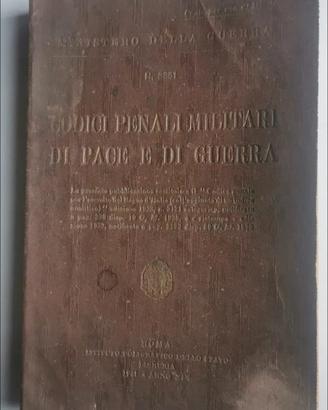 testo  antico Codice Penale  Militare