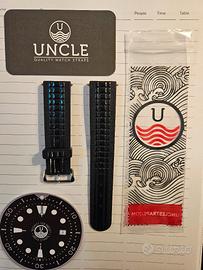 Cinturino Uncle Seiko Straps cioccolato nero