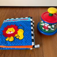 Libro di stoffa e gioco orsetti per neonato