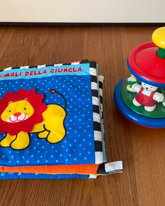 Libro di stoffa e gioco orsetti per neonato