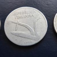 Lotto 3 monete 10 Lire 2 Spighe 1951–1954-1956