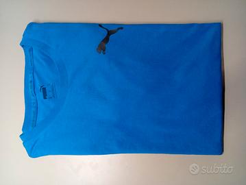 maglietta blu uomo puma taglia M