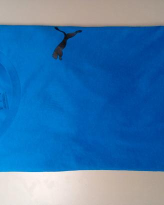maglietta blu uomo puma taglia M