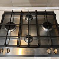 Piano cottura 4 fuochi L 60 cm P260XGH SMEG silver