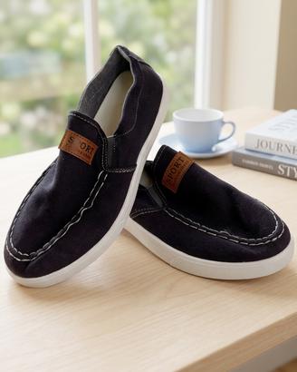 Scarpe mocassini uomo taglia 39 blu denim