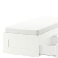 Letto 1 piazza con cassettoni