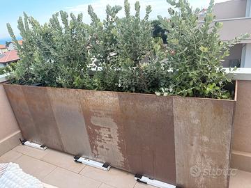 Fioriera in corten