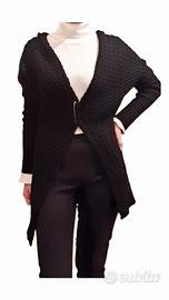 Cardigan nero asimmetrico vintage Y2K  tg. M
