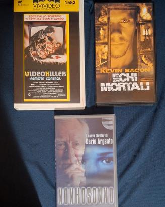 Lotto 3 vhs originali film Horror