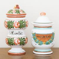 Vasi da Farmacia Albarello Menta e Valeriana