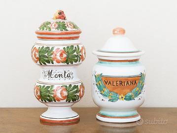 Vasi da Farmacia Albarello Menta e Valeriana