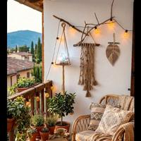 Arazzo da parete macrame Minimalista Rustico Boho