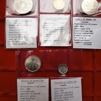 Lotto composto da 5 monete commemorative FAO.