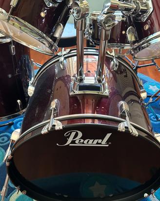 Batteria acustica Pearl Roadshow rossa