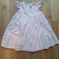 vestitino rosa chiaro cotone bambina "Petit Bateau