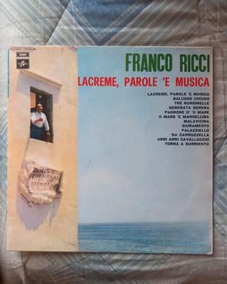 vinile Lacreme, parole e musica di Franco Ricci