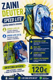 Deuter Speed Lite 25 + Speed Lite 23 SL