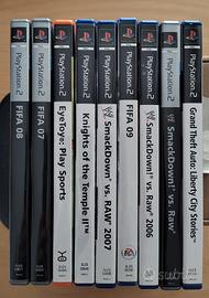 Videogiochi PS2 Fifa, GTA, Smack Down....