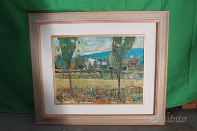 Dipinto Vittorio Carradore – Paesaggio veneto – ol