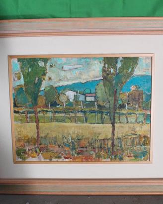 Dipinto Vittorio Carradore – Paesaggio veneto – ol