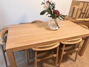 Tavolo Tikamoon modello Eden in legno massello