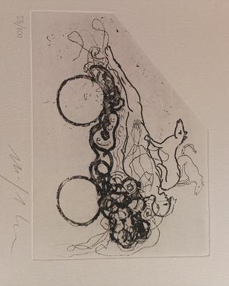 incisione artista Mimmo Paladino
