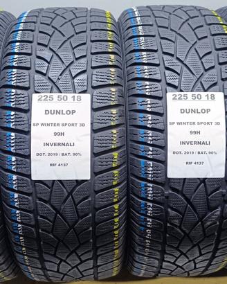 4 GOMME 225 50 18 DUNLOP INV RIF4137