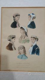 lotto 6 stampe antiche francesi vintage design art