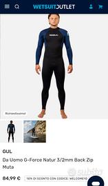 Muta G-Force Natur 3/2mm Back Zip