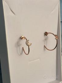 Orecchini in argento rosato