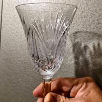 6 bicchieri in cristallo autentico