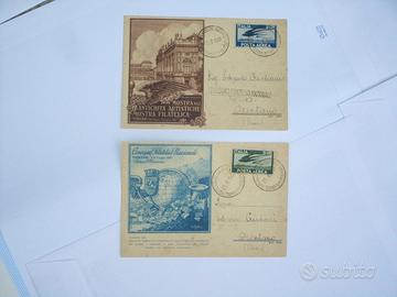 2 cartoline Congresso Filatelico Nazionale Torino