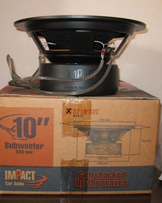 Subwoofer Impact 3710 dvc 250mm doppia bobina