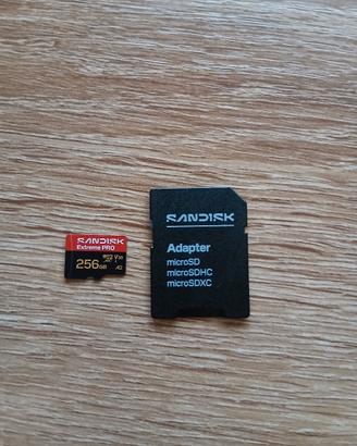 SanDisk scheda microSD 256gb Extreme Pro A2